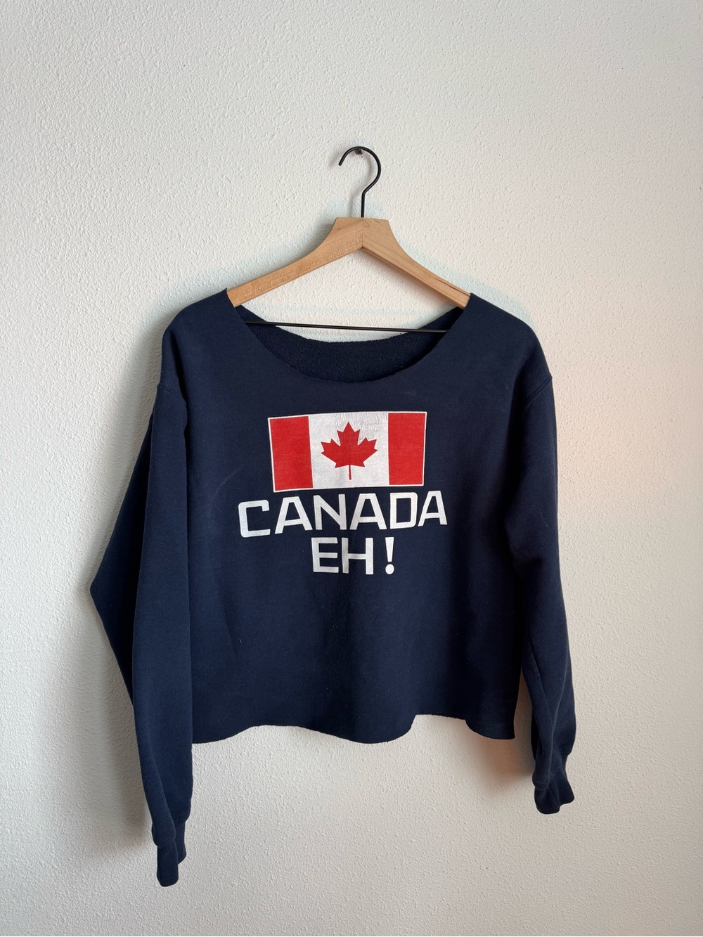 Canada Eh! Navy Women's Pullover Sweatshirt